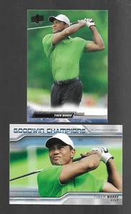 TIGER WOODS 2023 GOODWIN CHAMPIONS GOLF CARDS SP #2 AND BASE 77 - BRAND NEW! - Picture 1 of 2