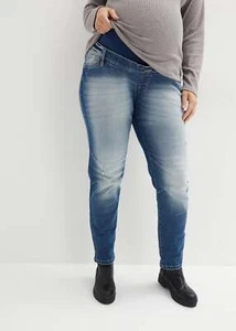 Strech-Boyfriend-Umstandsjeans Gr. 48 Mittelblau Damen Jeans Hose Pants Neu - Bild 1 von 1