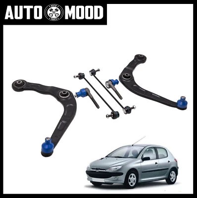 Kit Bracci Anteriori Sospensione Per Peugeot 206 1.4 1.6 2.0 hdi Cc 109 Cv Benz - Immagine 1 di 3