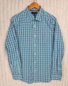 Banana Republic Non-Iron Tailored Slim Plaid Long Sleeve Button Down Shirt M - Picture 1 of 5