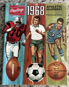 Vintage 1968 RAWLINGS SCHOOL ATHLETIC CATALOG Fall & Winter Football Baseball - Picture 1 of 24