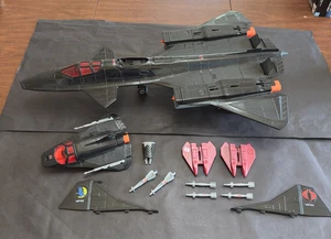 1986 GI JOE COBRA NIGHT RAVEN S³P JET 100% COMPLETE STRAIGHT LATCH WORKS NM+/MT- - Picture 1 of 19