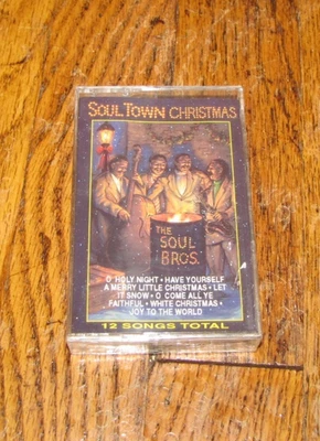 THE SOUL BROS. - SOUL TOWN CHRISTMAS - SEALED SILVER BELLS CASSETTE TAPE - Image 1 of 2