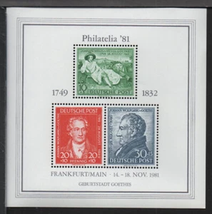 ✔️ GERMANY EXHIBITION BLOCK 1981. KÖLN PHILATELIA Frankfurt 3. REICH - Picture 1 of 2