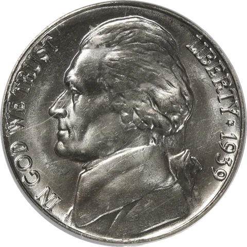 1939 Rev Of 40 Jefferson Nickel 5c PCGS  MS 66 FS Cover