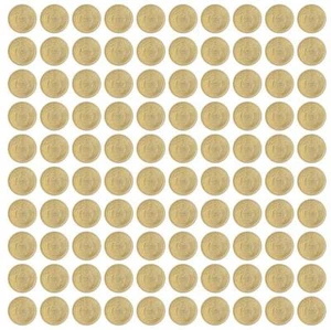 Seychellen 10 Cents, 2007-2012, KM #48a, postfrisch x 100 Stück - Bild 1 von 4