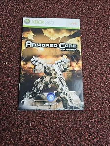 MANUAL ONLY ARMORED CORE FOR ANSWER XBOX 360 UK PAL INSTRUCTIONS - - Picture 1 of 2