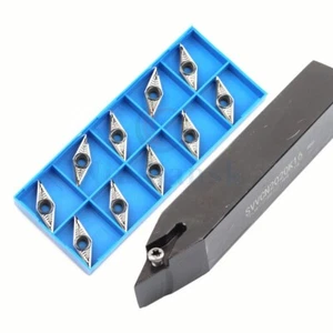 72.5° SVVCN 2020K16 20mm CNC Lathe External Turning Tool Holder + VCGT1604 - Picture 1 of 4