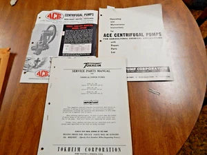 I MENGE 2 PUMPENHANDBÜCHER, TOKHEIM TEILE HANDBUCH & ACE KREISELPUMPEN - Bild 1 von 6