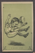 1880's H804-10 Corner Clefs Trade Card A Short - Stop