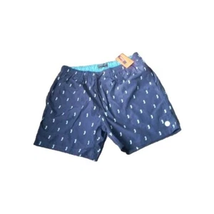 Scotch Soda Herren kurze Länge Allover bedruckt marineblau Badeshorts Gr. XL neu mit Etikett - Bild 1 von 9