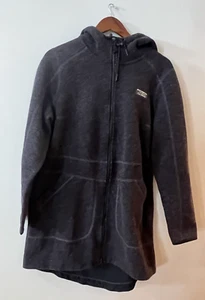 L.L. Cappotto Bean Ws WoolTek con cappuccio zip intera lunghezza maggiore antracite erica grande - Foto 1 di 4