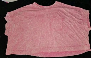 Camiseta para mujer "New In" rosa manga corta recortada lisa mediana - Imagen 1 de 7