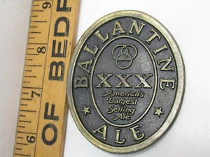 OLD BALLANTINE XXX ALE BEER BEVERAGE BELT BUCKLE CLOTHING - Picture 1 of 1
