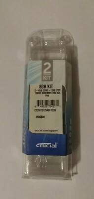 Crucial CT2KIT51264BF1339 8GB KIT 2X4GB DDR3 1333 PC3 10600 SODIMM 1.35v 204 PIN - Image 1 of 2