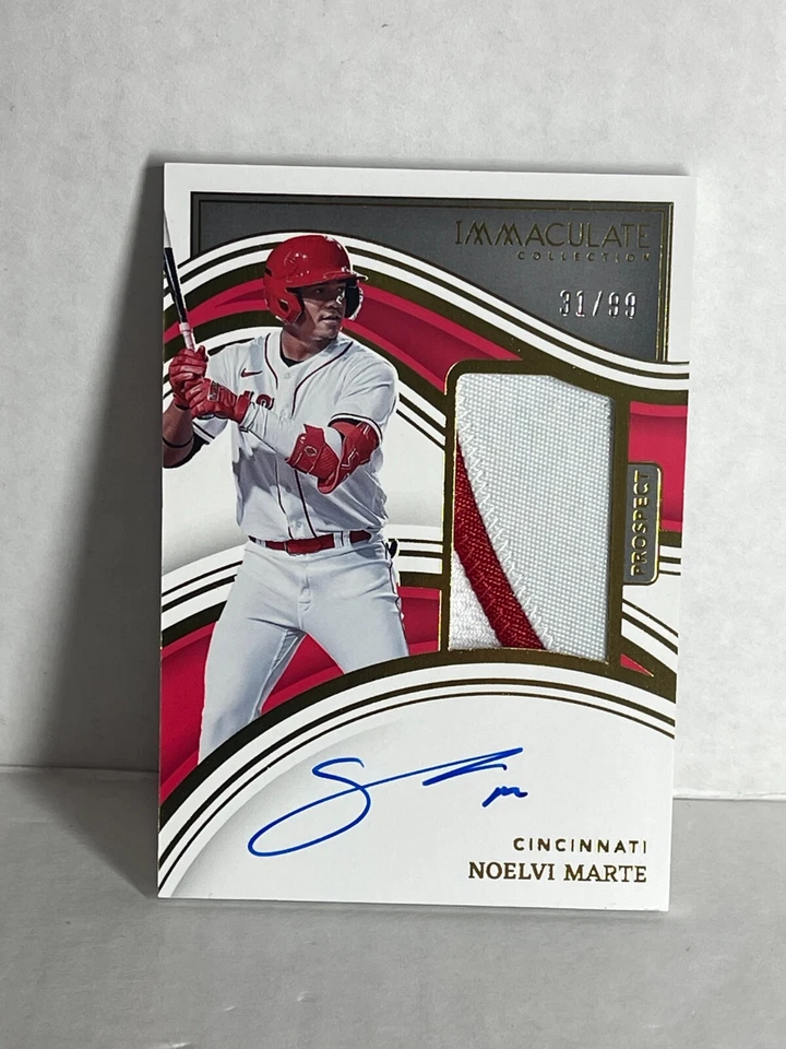 2023 PANINI IMMACULATE NOELVI MARTE RC PATCH AUTO SP /99 rookie CINCINNATI REDS - Image 1 of 1
