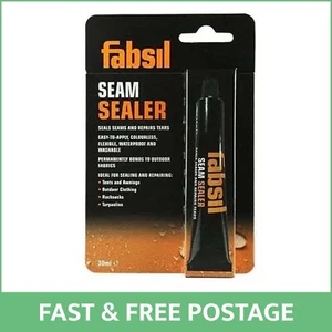 Fabsil Seam Sealer 30ml - repairs tears, colourless, waterproof and washable - Picture 1 of 5