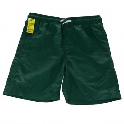 RSQ 男孩尼龙深绿色短裤 抽绳 尺寸 L 全新 带标签 — 第 1/4 张图片