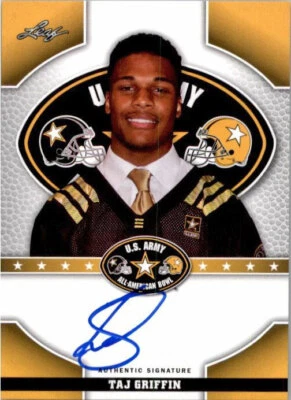 TAJ GRIFFIN 2015 Leaf US Army All-American Autograph TOUR Rookie Auto OREGON - Image 1 of 2