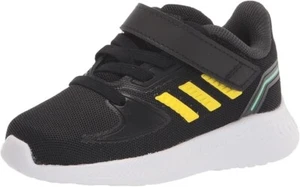 AdidasUnisex-Child Runfalcon 2.0 Running Shoes - Black/Yellow/Green - 11K US - Picture 1 of 6