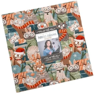 Purrfect Christmas Layer Cake by Elena Amo for Moda Fabrics - Picture 1 of 3