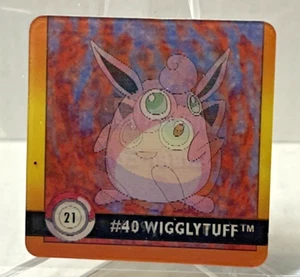 1999 Artbox Pokemon Action Flipz - Premier Edition #21 Jigglypuff/Wigglytuff - Picture 1 of 2
