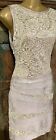 Terani Couture Silver And Gold Bandage Dressy Dress Women?S Size 8