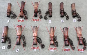 Handmade, Air-brushed Duck Call (DC) made & signed by PA Amish Craftsman - Picture 1 of 2