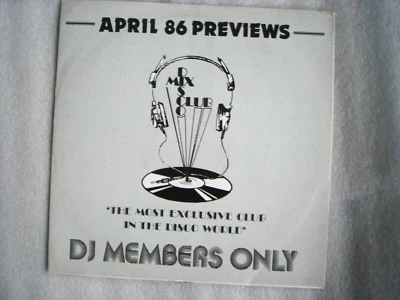 D6-V/A-APRIL 86-PREVIEWS-UK LP-1986-NM-DJ MEMBERS ONLY- FUNK/SOUL/DISCO -VARIOUS - Image 1 of 4