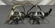 Vintage 1970s Lyotard France Steel Rat Trap Pedals w/AFA Steel Toe Cages