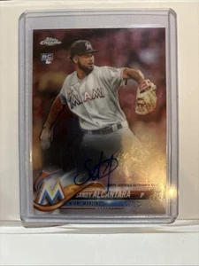 2018 Topps Chrome - Rookie Autographs Sandy Alcantara #RA-SA (AU, RC) - Bild 1 von 2