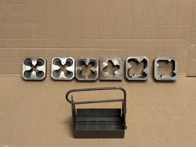 Reed Mfg Co Erie PA USA Pipe Thread Block 1S Dies With Case One NYE skiptooth - Image 1 of 4