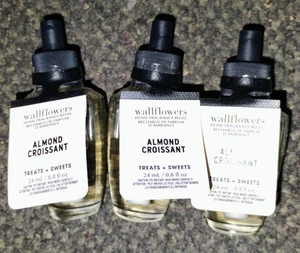 BBW Toasted Almond Croissant Wallflower Refill Bulb x3 Vanilla Glaze Sweet Treat - Picture 1 of 2