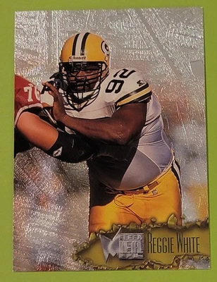 1996 Fleer Metal - Reggie White (HOF) #46 - Green Bay Packers  - Image 1 of 2