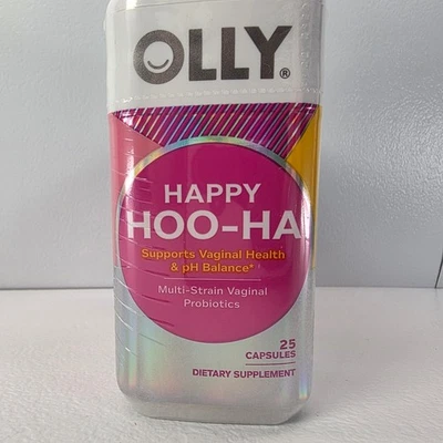 Paquete de 3 Probióticos Vaginales Multi Variedad OLLY Happy Hoo Ha 25 Cápsulas Suplemento Foto 1 de 4