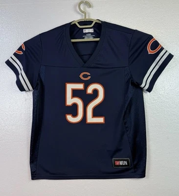 Camiseta deportiva del equipo de la NFL para mujer XL Chicago Bear Mack 52 manga corta azul NFLPA Foto 1 de 4