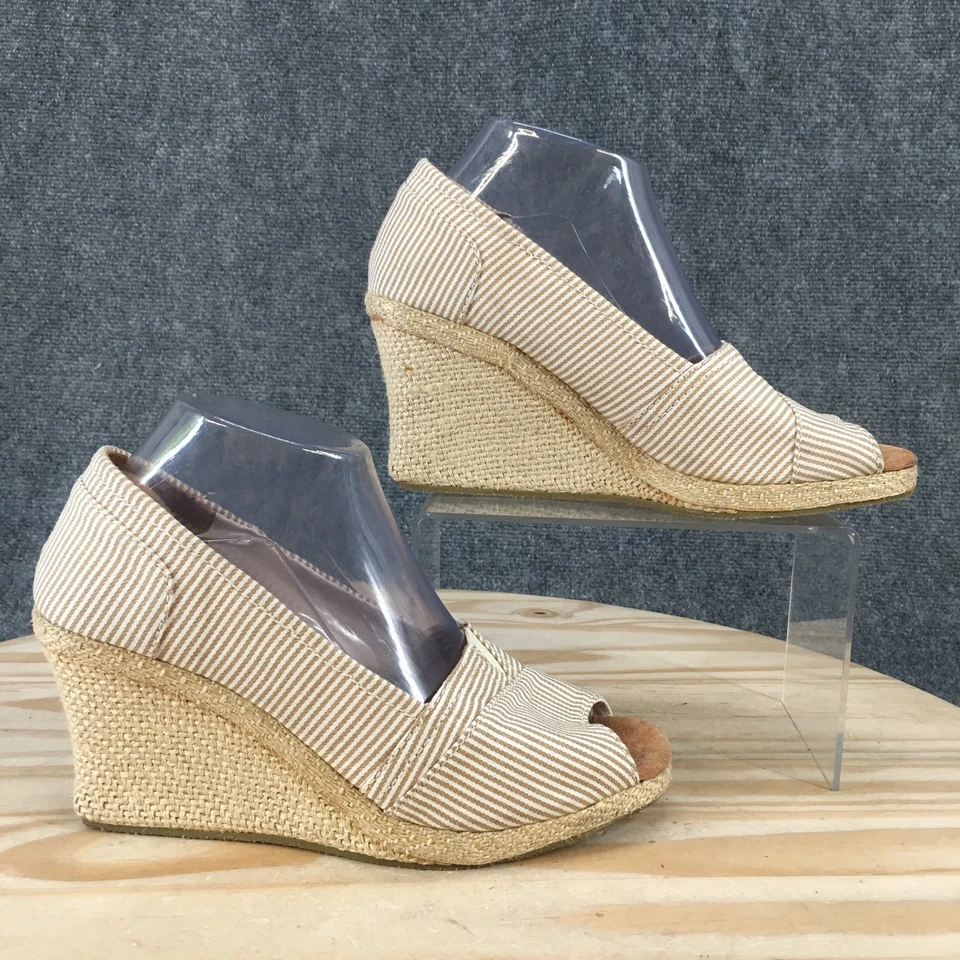 Sandalias Wanted para mujer 8,5 color tostado arcor alpargatas tacón de cuña punta abierta informales Foto 1 de 4