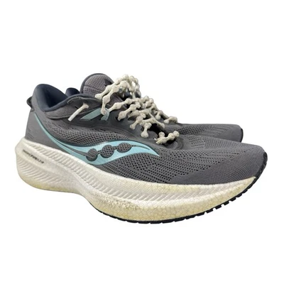 Saucony Triumph 20 Mujer 9.5 Azul Blanco Atlético Correr Entrenador Zapatos Tenis Foto 1 de 4