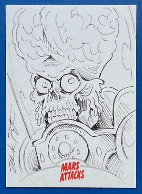 2013 MARS ATTACKS INVASION SKETCH by MARK PINGITORE - Image 1 of 2
