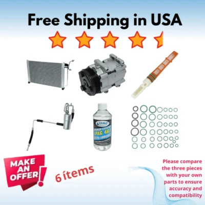 Compressor, Condenser & Driers A/C Fit Ford Taurus 1993-1995 - Image 1 of 4