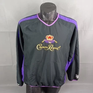 Chase Authentics NASCAR Crown Royal #26 Pullover Windbreaker Jacket Medium Roush - Picture 1 of 19
