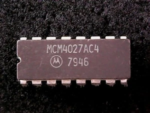 MCM4027AC4 - Motorola 4096 Bit Dynamic RAM 250nS MCM4027 (CERDIP-16) GENUINE - Picture 1 of 2