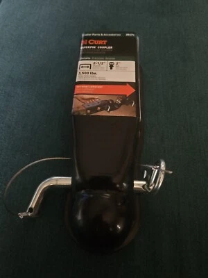 Acoplador de remolque Curt QuickPin sin cierre de 2" (canal de 2-1/2", 3.500 lb) Foto 1 de 4
