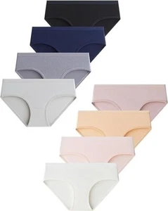 Domee Teen Girls Cotton Underwear Panties Briefs 8pk 11-12 Years - Med - Picture 1 of 4
