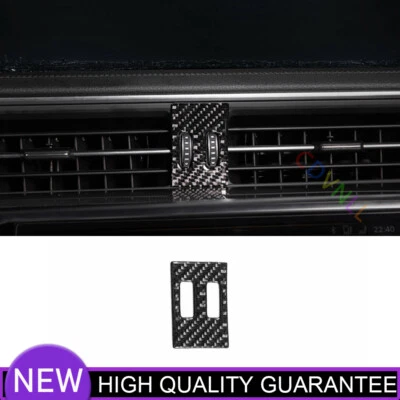 Cubierta de ventilación de salida de aire central interior para Audi A6 A7 19-24 vinilo fibra de carbono Foto 1 de 4