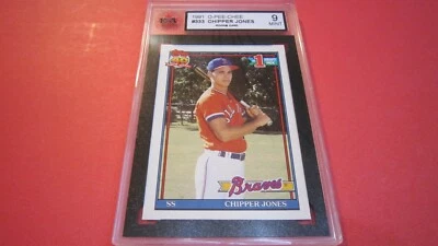 1991 O-PEE-CHEE Chipper Jones HOF ROOKIE RC #333 KSA 9 MINT - Image 1 of 4