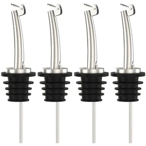 4 Pcs Oil Spout Liquor Pourers Bottle Spout Speed Pourer Olive Oil and Vinega... - Picture 1 of 7