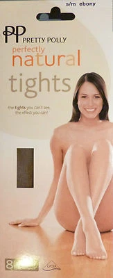 Pretty Polly Small to Medium Size Perfectly Natural 8 Denier Tights Sheer Toe - Image 1 of 2
