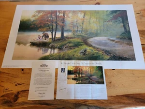 1996 Mitchell Tolle "A FATHER'S REFLECTION" Lithograph #76 ~ COA ~ SIGNED ~ - Picture 1 of 11