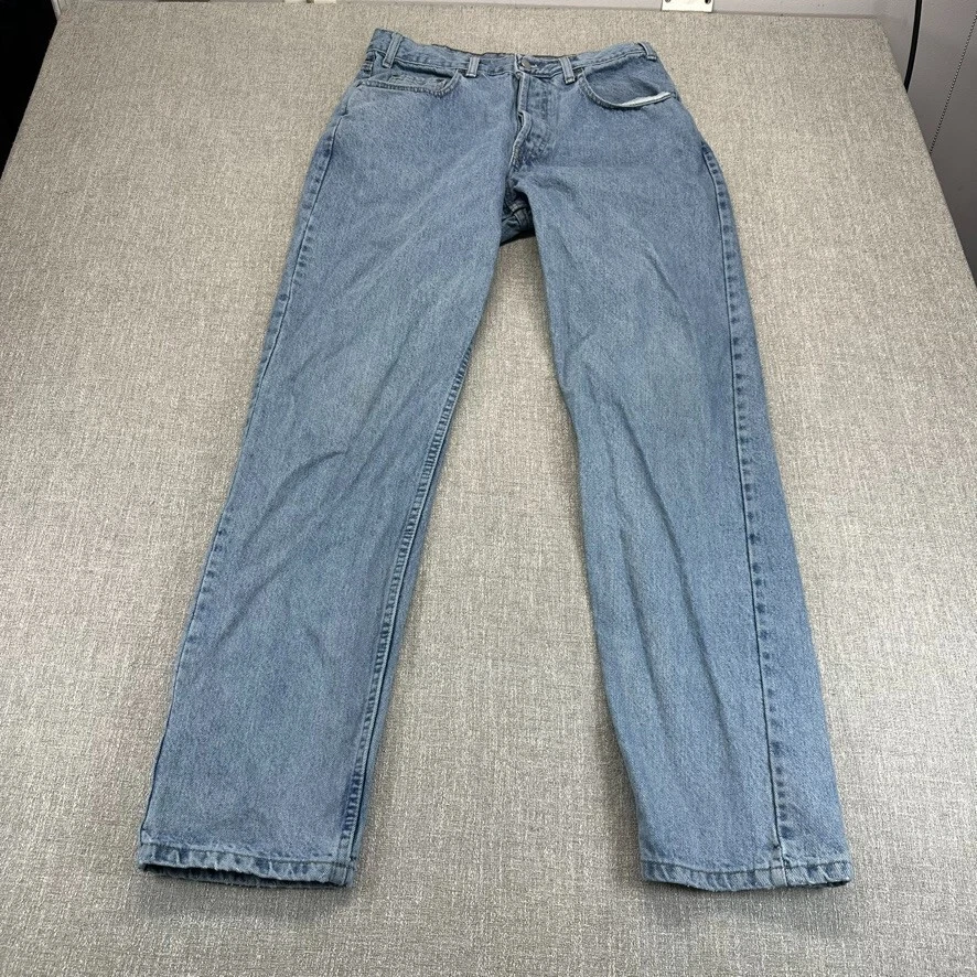 Vintage Gap 1969 Jeans Mens 32x33 Blue Loose Straight Light Wash Denim Made USA - Image 1 of 4